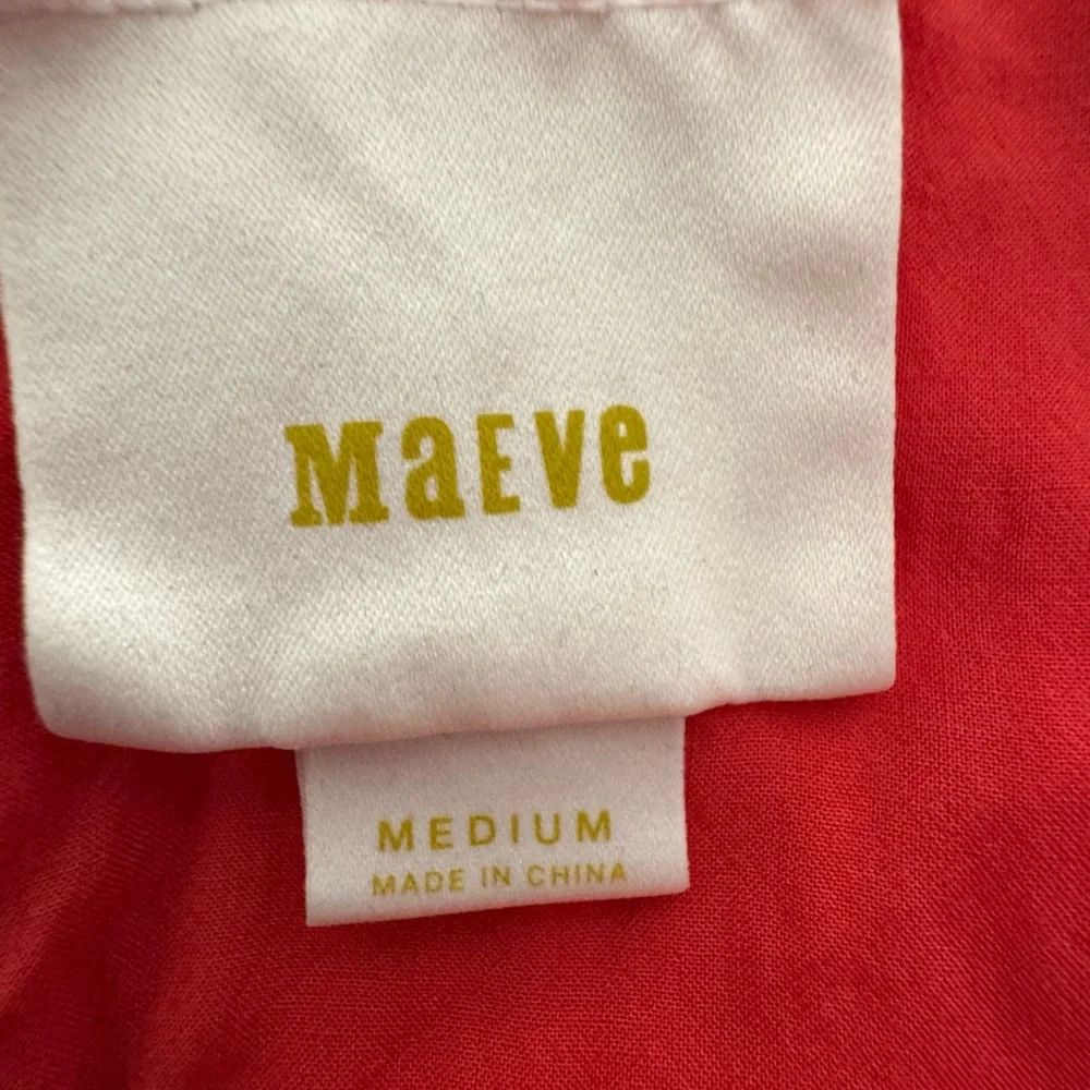 Maeve Vibrant Red Layered Blouse - Picture 3 of 3